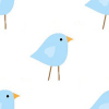 Птичий фон для сайта Твиттер