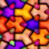 Радужный фон для сайта Мозаичный калейдоскоп