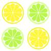 Желтый фон для сайта Лимон и лайм