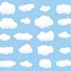 Голубой фон для сайта Белые облака на голубом небе